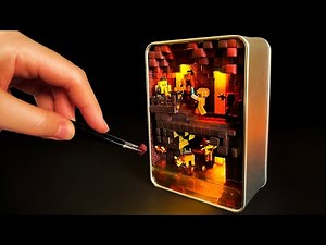 Making Tiny Minecraft Nether Box - Part 4 | Polymer Clay