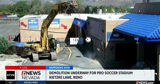 Reno Pro Soccer begins demolition for new stadium project at former Jones West Ford site