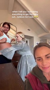 Ok, first of all, don’t knock it because @reneeenoe had baby 2 days later! What is this? It’s a rebozo technique. A rebozo is a traditional Mexican shawl or wrap that can be used in pregnancy and in labor in many different ways. They are SO special, as traditionally they’re handed down from mom to daughter or midwife to midwife. The history and culture behind them and their use is really lovely, so I’d encourage you to learn about their use from someone who knows and understands their legacy and