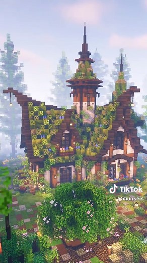 Build a Fairy Moss Cottage in Minecraft
