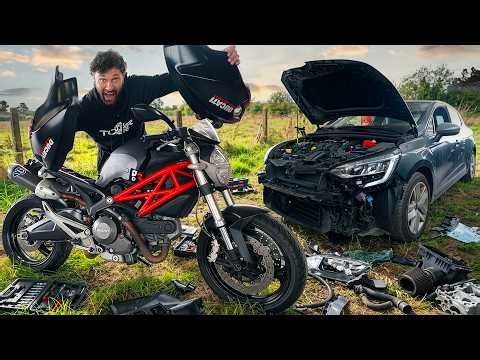 J'AI ACHETÉ UNE DUCATI POUR 1100€ ET ON REPARE UNE CLIO 5 ACCIDENTÉE 
