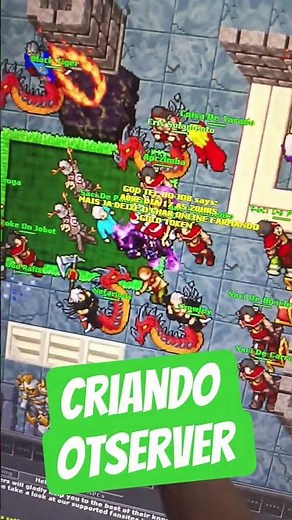 criando otserver tibia | como criar Ot #servidortibia #games #tibiaotserver #opentibia #otserver
