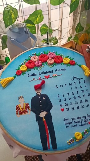 😍😍😍 #aaratihandicraft #embroideryhoop #couple