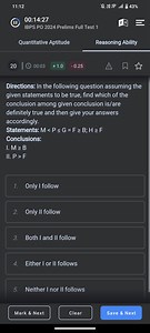 11:12(II) 00:14:27IBPS PO 2024 Prelims Full Test 1Quantita... | Filo