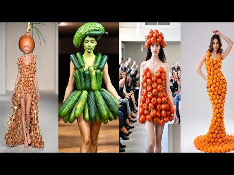 عرض أزياء من عالم تاني 😱 فساتين خيالية وغريبة مش هتشوفها قبل كده! #عرض_ازياء