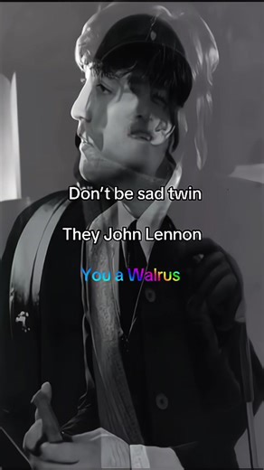 The Walrus Was Paul - Rainbow Font Edit