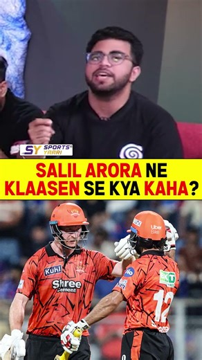 SALIL ARORA NE KLAASEN SE KYA KAHA? #salilarora #henrichklassen #mivssrh #ipl2026