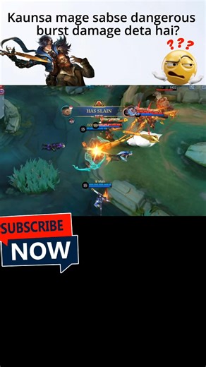 Kaunsa mage sabse dangerous burst damage deta hai? #mobilelegends#shorts#mlbb