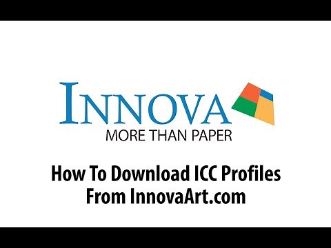 How To Download ICC Profiles From Innova Art