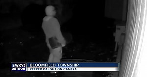 Police looking for peeper caught on camera in Bloomfield Township