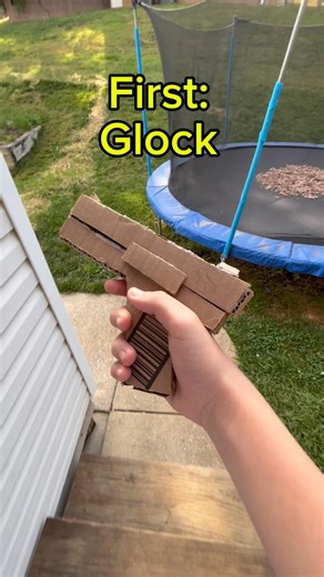 Cardboard gun collection! #cardboardcraft #collection #diy