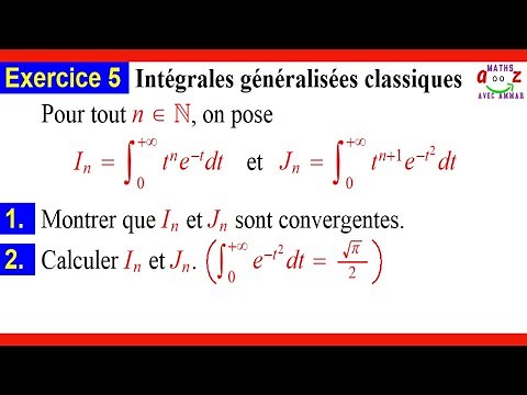 Intégrales généralisées classiques. Exercice corrigé