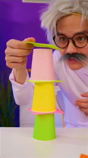 🎉 LOL! Easy CUP TRICK for FUN! #LEARN #LOL