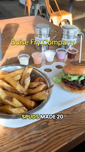 Boise Fry Company uses local grown potatoes from the potato capital Idaho and has 20 different variations and 15 custom sauces and all the seasons you could think of! Love this place and the burgers are fantastic too! Check them out in Boise! 🙌🥔😁 | James Weston