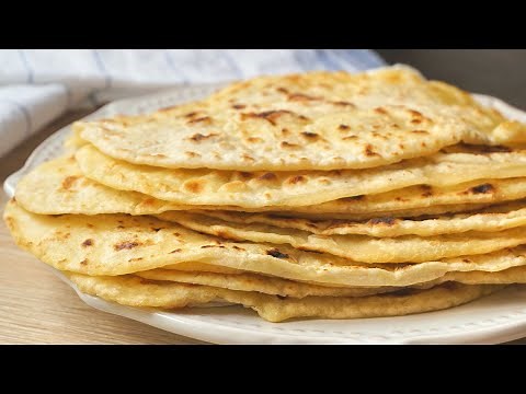 Flour tortillas with 3 ingredients DO NOT BREAK! Always COOL!