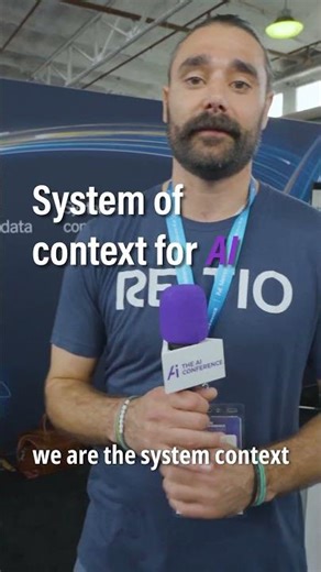 "We are the system context for AI," says Andrew Valitutti, Business Development Rep at Reltio.