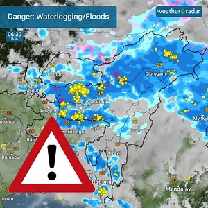 19 reactions · 3 comments | ⚠️⚠️⚠️Red Alert still on for Assam & Meghalaya! Check the weather forecast now: to.weatherandradar.in/WeatherRadar Stay Safe and go out only if necessary! #AssamFloods2022 #Assam #monsoon2022 #Guwahati | Weather & Radar India | Facebook