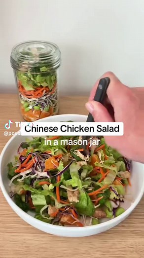5-Minute Chinese Chicken Salad Jar Recipe