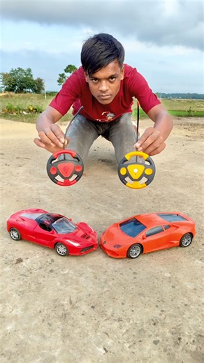 Remote Control 2 Ta Lamborghini Vs Ferrari Car Deko 🔥