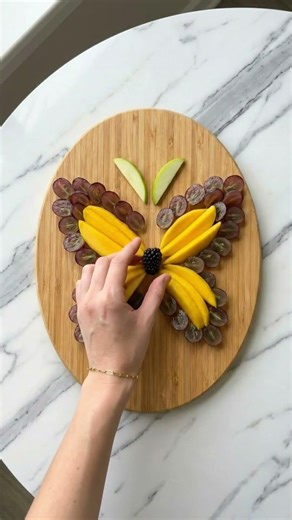 Tropical Mango Butterfly Platter