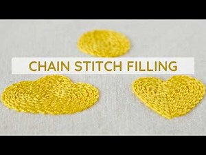 How to Embroider Chain Stitch Filling | Easy Hand Embroidery Tutorial for Beginners