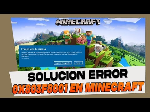 SOLUCION ERROR 0x803F8001 En Minecraft en Español 2026