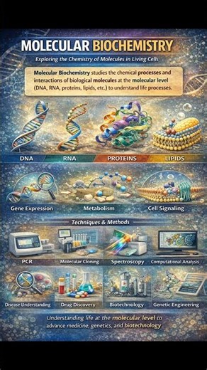 How Molecular Biochemistry works Explained | #education #physics #chemistrylab