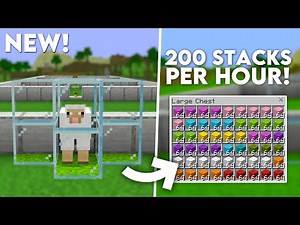 Minecraft EASY WOOL FARM in Bedrock 1.21+ (MCPE/Xbox/PS4/Nintendo Switch/Windows10)