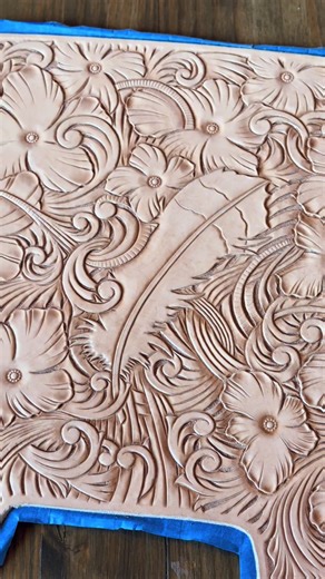 Crafting a Hand Tooled Leather Truck Console