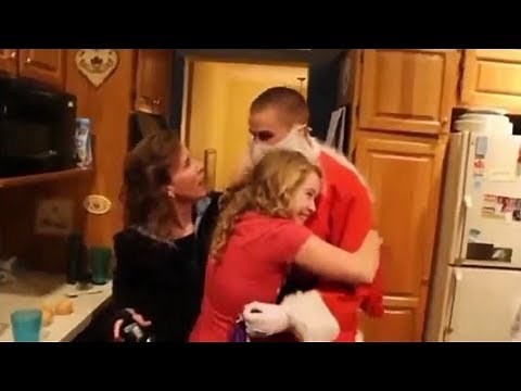 Soldiers Surprise Homecoming to Merry Christmas.