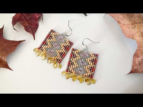 Designer Tips on how to make these Seed Bead Earrings on a Mini Bead Loom