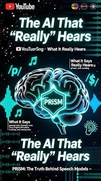 PRiSM: The AI Test That Reveals What Speech Models *Really* Hear #Shorts
