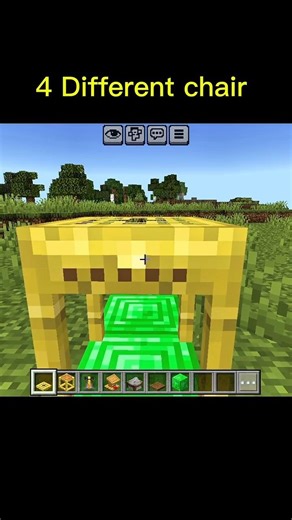 Minecraft Diffrent 4 chair #minecraft #shots