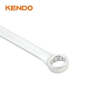 [Hot Item] Kendo Wholesale Cr-V Combination Spanner Different Types Heads Mirror 18mm Polishing Ring Ratchet Spanner