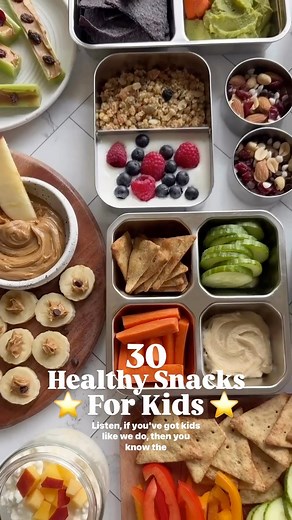 10K views · 44 reactions | 30 Healthy Snacks for Kids #snacktime #kidssnacks #backtoschool | The Real Food Dietitians | Facebook
