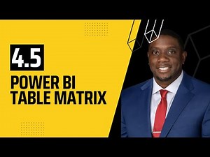 4.5 How to Create a Matrix in Power BI | Power BI Tutorials for Beginners | By Carl Huff