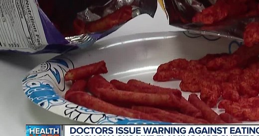 Hot flavored chips may cause digestion issues