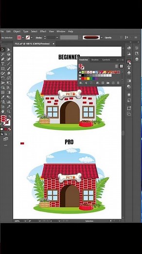 🔥 Adobe Illustrator 2026 Brick Pattern Trick | Design Like a Pro #Shorts #trending #viral #youtube