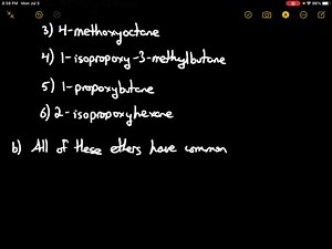 SOLVED:a. Give the systematic (IUPAC) name for each of the following ethers: b. Do all of these ethers have common names? c. What are their common names?