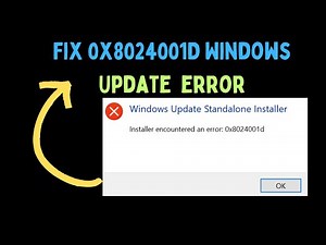 How to Fix 0x8024001D Windows Update Error on Windows 11