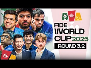 FIDE World Cup 2025 Round 3.2 | Ft. Gukesh, Arjun, Pragg, Vidit