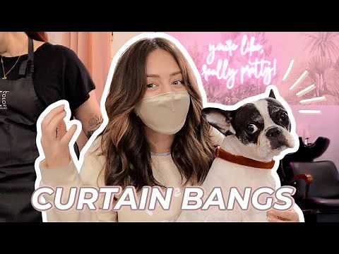 I Got Curtain Bangs! | Come To The Salon With Me 2021