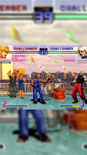 Takuma, Ryo & Robert vs Rugal - KOF 2002 Hack #kof #bestarcadegames #retrogaming #arcade