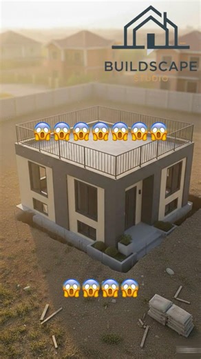 Modern Flat Roof House #construction #buildingsimulation #timelapse #home #building #landscape