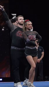 A moment for the back-to-back World Champs 🌹 Cheer Extreme Raleigh Code Black brings home another gold in L6 International Open Coed NT 🥇 #CheerWorlds2025 | FloCheer