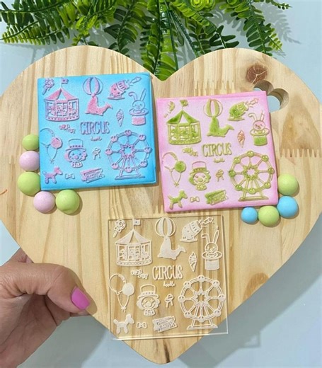 Circus Embosser/debosser Stamp, Cookie Cutter ,popup Stamp Fondant Cupcake, Baking *NEW* - Etsy