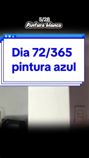Día 72/365, pintura azul. Salsa