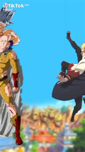 Goku and Saitama Take on Naruto and Sasuke