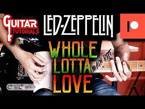 Whole Lotta Love (Led Zeppelin) - Main Riff - Guitar Tutorial with Paul Audia