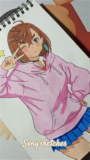 momo ayase drawing 💞✨#ytshorts